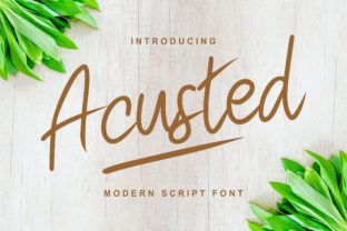 Acusted Font: Elevating Campaign Visuals