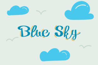 Blue Sky Font: A Friendly Typeface for Social Campaigns