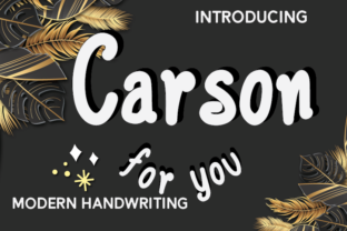 Carson Font: The Handwritten Typeface for Makers