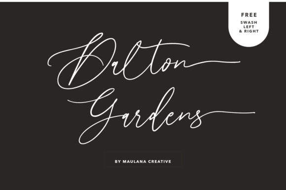 Dalton Gardens: A Handwritten Font for Modern Brands