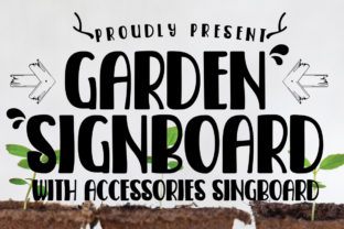 Garden Signboard: A Playful Script Font for Branding