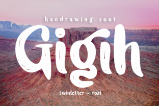 Gigih: A Modern Handwritten Font for Editorial Design