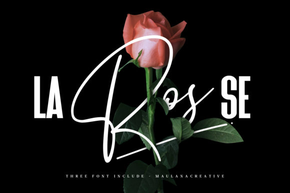La Rosse: A Modern Script Font for Editorial Design