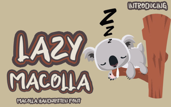 Lazy Macolla: A Friendly Handwritten Typeface
