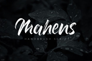 Mahens: A Modern Script Font for Small Business Branding