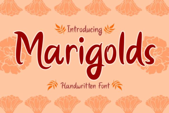 Marigolds: A Handwritten Font for Makers
