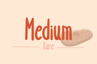 Medium Rare: A Handwritten Font for Makers