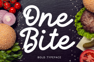 One Bite: A Bold Handwritten Font for Web Design