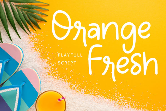 Orange Fresh Typeface for Modern Web Design