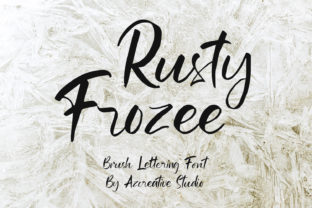 Rusty Frozee: A Handwritten Typeface for Editorial Soul