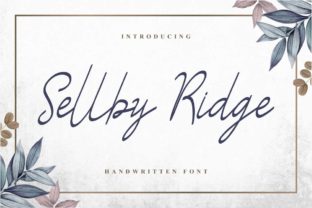 Sellby Ridge: A Handwritten Font for Makers