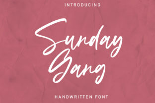 Sunday Gang: A Handwritten Font for Effortless Branding