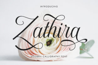 Zathira: A Modern Handwritten Font for Digital Design